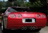 1997-2004 C5 Corvette Slotted Stainless Steel Taillight Bezels Rings